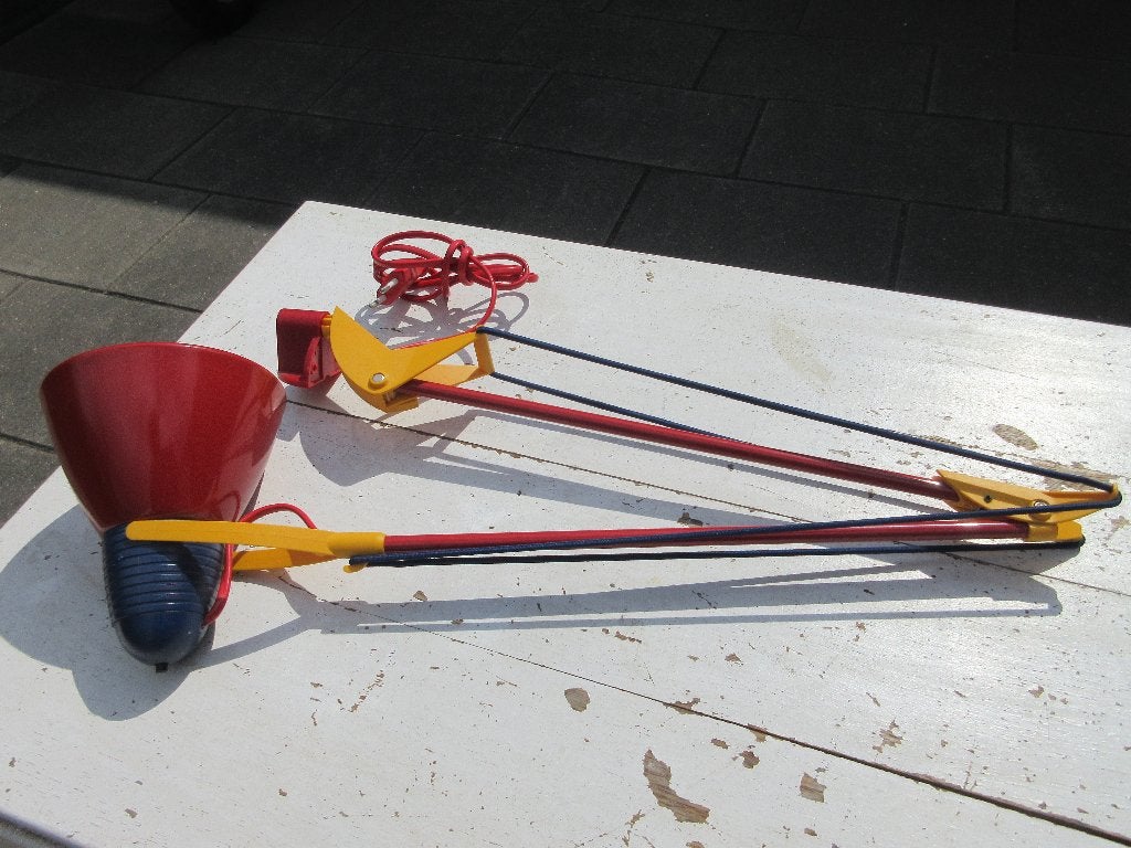 Vintage bureaulamp jaren 80, Verstelbaar, Ophalen of Verzenden, Gebruikt, Metaal