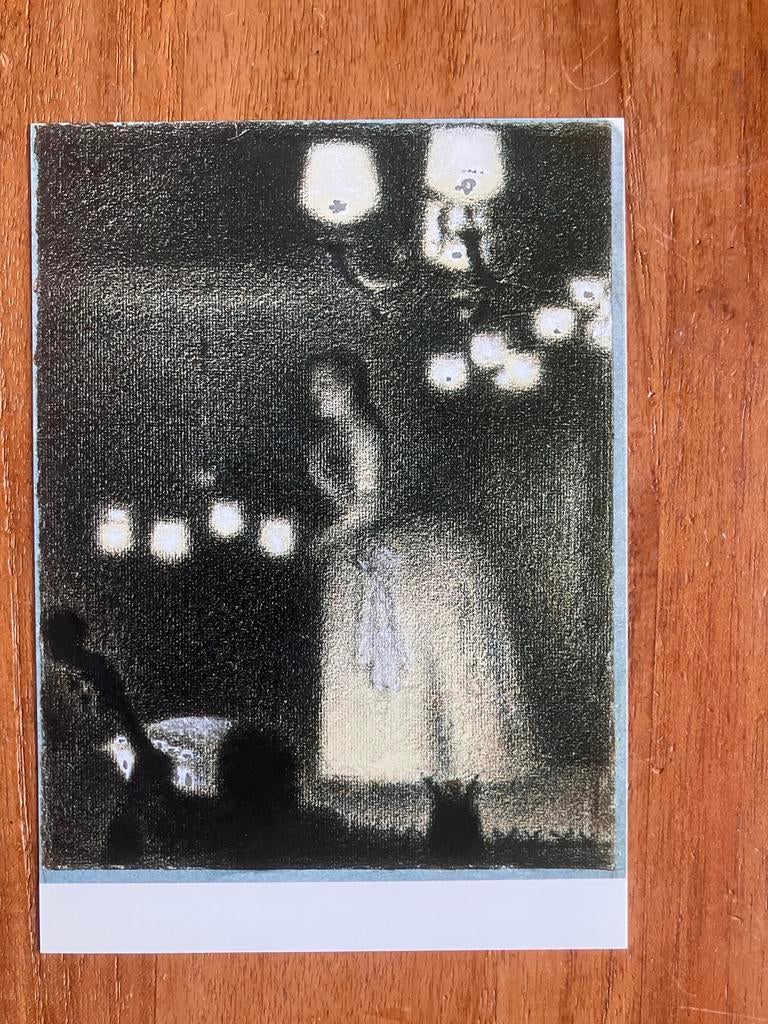 Georges Seurat - Vrouw zingend in een café, Ophalen of Verzenden, 1980 tot heden, Ongelopen, Muziek