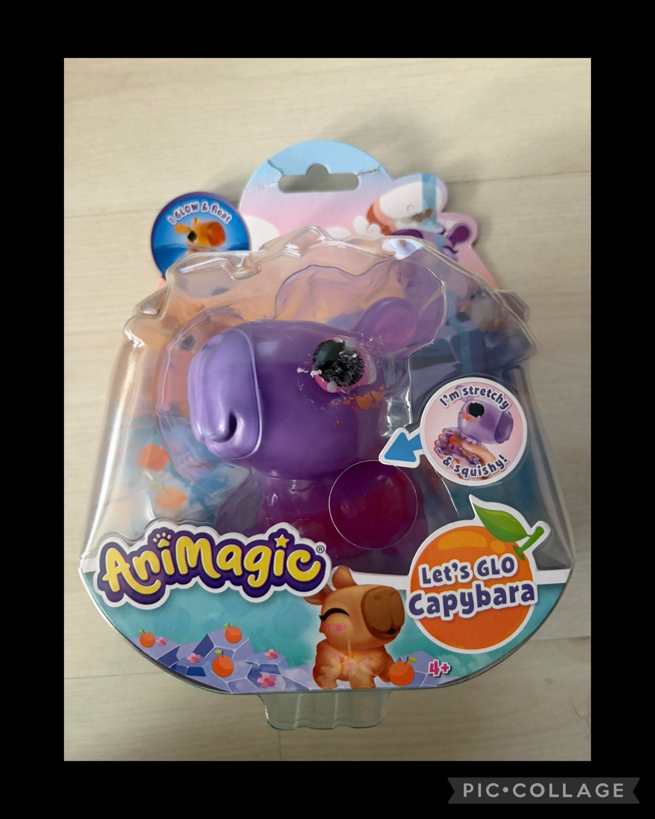 Animagic Let's GLO Capybara - Rekbaar en Knijpbaar Speelgoed, Ophalen of Verzenden, Nieuw, Jongen of Meisje