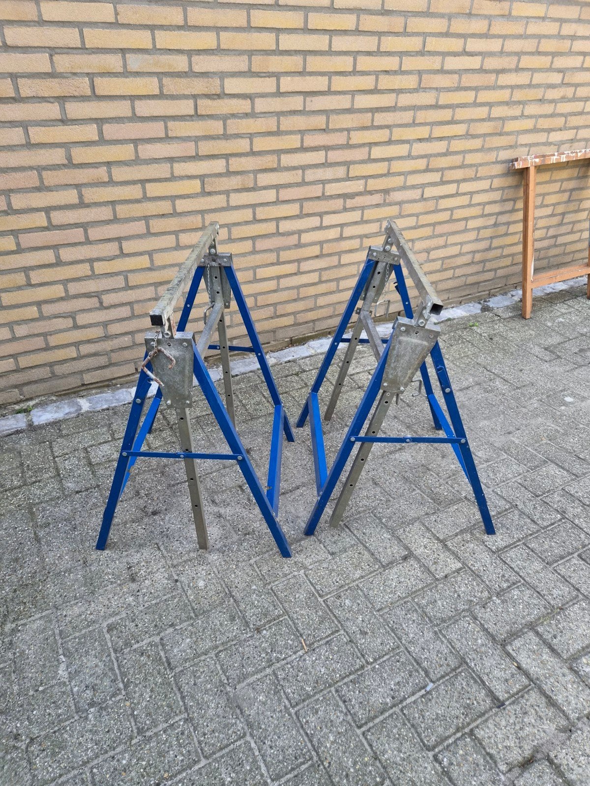Twee stevige schragen - ideaal voor diverse klussen, Ophalen, Gebruikt, Overige typen, Minder dan 2 meter