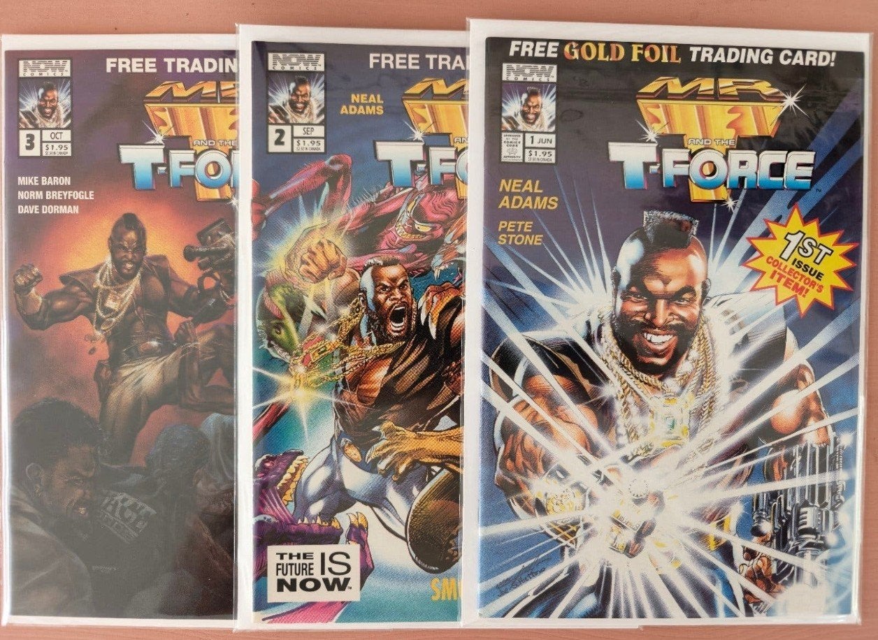 Mr. T & the T-Force #1, #2 en #3 (1993) 🔥, Amerika, Mr. T, Ophalen of Verzenden, Zo goed als nieuw