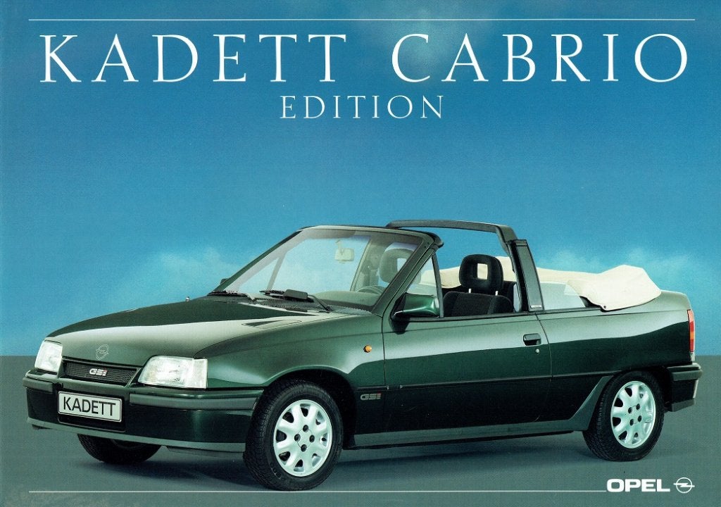 Folder Opel Kadett Cabrio Edition (Duitse uitgave - 1989), Verzenden, Gelezen, Opel