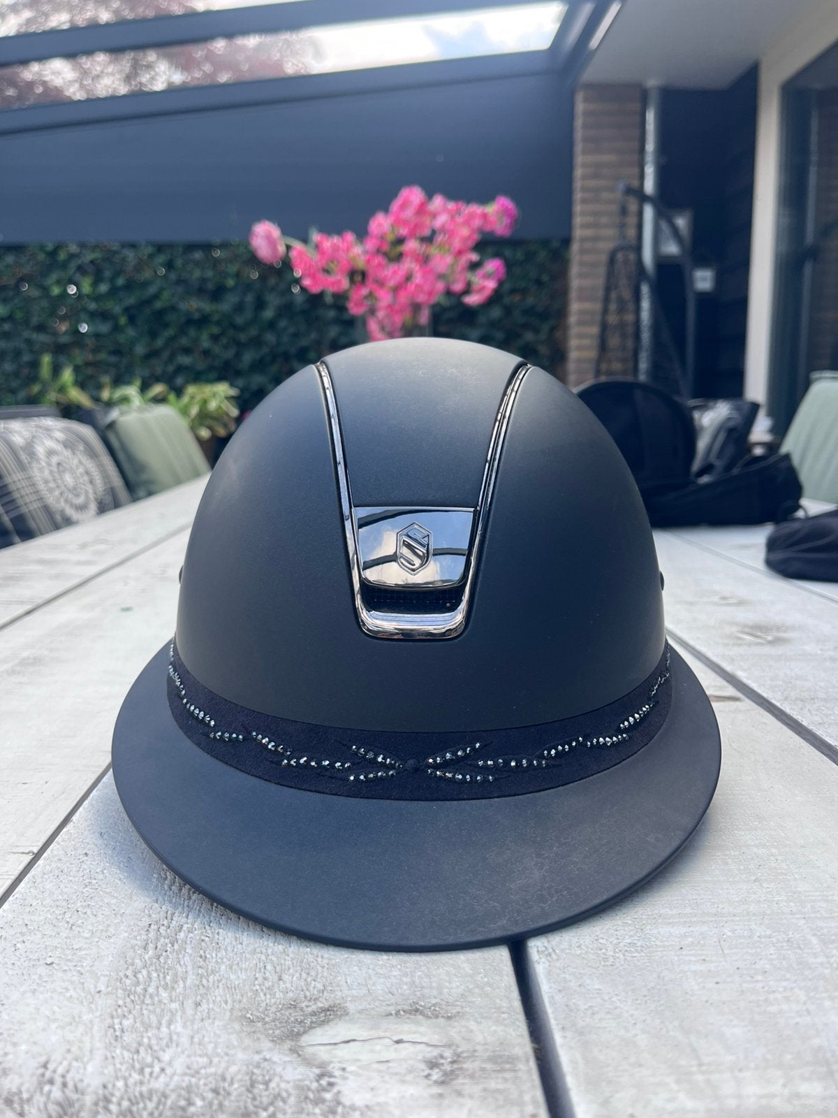 Samshield Cap S-55, inclusief hoes & tas, Dieren en Toebehoren, Paardrijkleding, Ophalen, Zo goed als nieuw, Dressuur, Cap