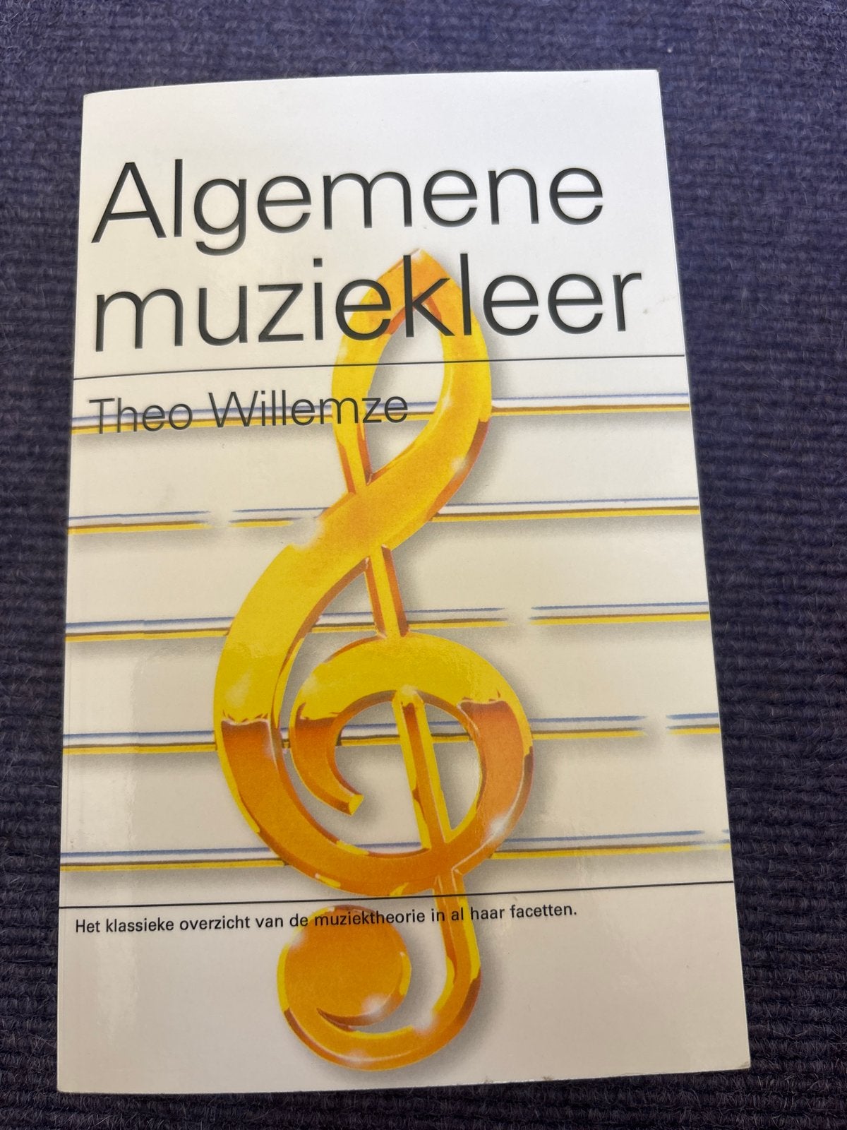 Algemene muziekleer - Theo Willemze (Negentiende druk 2009), Ophalen of Verzenden, Zo goed als nieuw, Algemeen