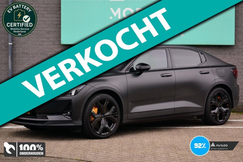 Polestar 2 Long Range Dual Motor Launch Edition 78kWh SOH92%, Polestar 2, 1300 min, Gebruikt, Zwart