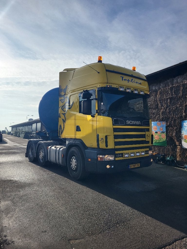 Scania 124L 420 Topliner., Auto's, Automaat, Achterwielaandrijving, Scania, Geel