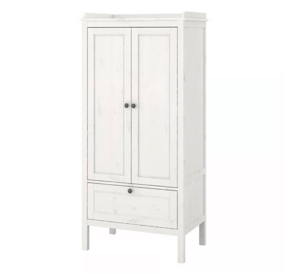 Gloednieuwe witte IKEA kledingkast met lade - nog in doos, Huis en Inrichting, Ophalen, Nieuw, 50 tot 100 cm, Met lade(s)