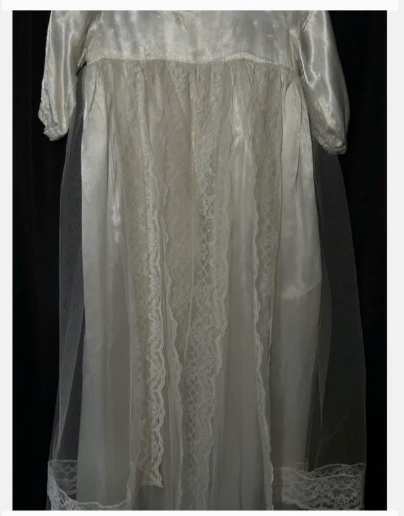Antieke franse doopjurk 90 cm lang, Ophalen of Verzenden, Kinderen