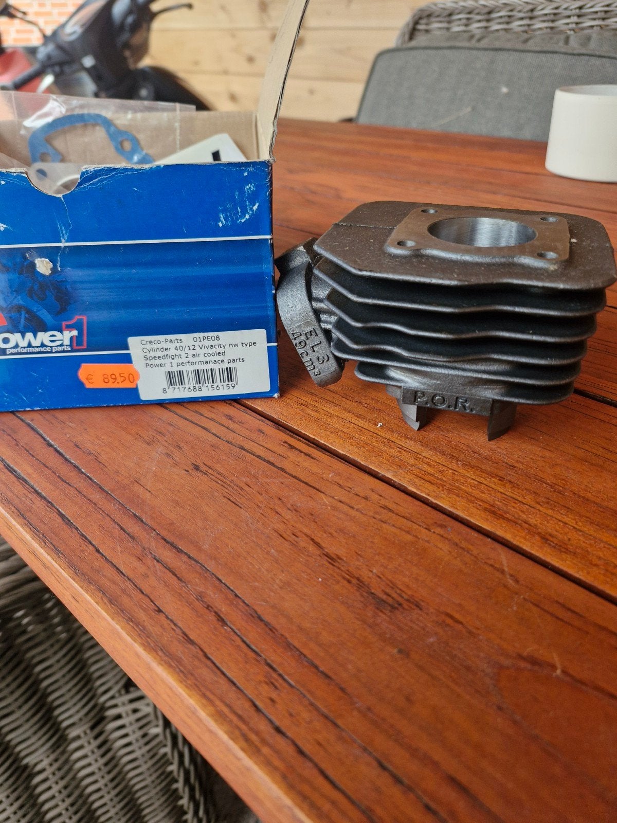 NOS Power 1 50cc Cilinder Peugeot AC (Pen 12), Ophalen of Verzenden, Nieuw, Cilinder