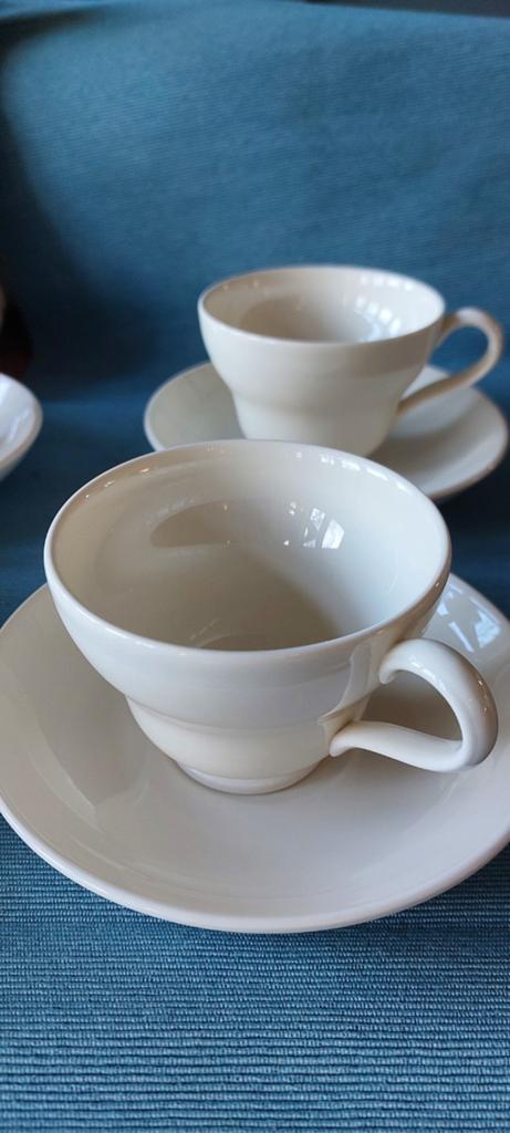 6 Wedgewood koffiekopjes., Ophalen, Zo goed als nieuw, Porselein, Kop en/of schotel