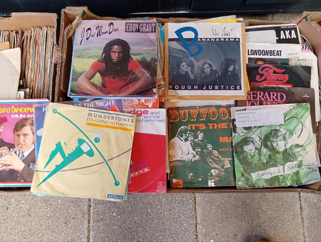 Bananendoos top 40 singels, Cd's en Dvd's, Vinyl Singles, Ophalen, Gebruikt, Pop