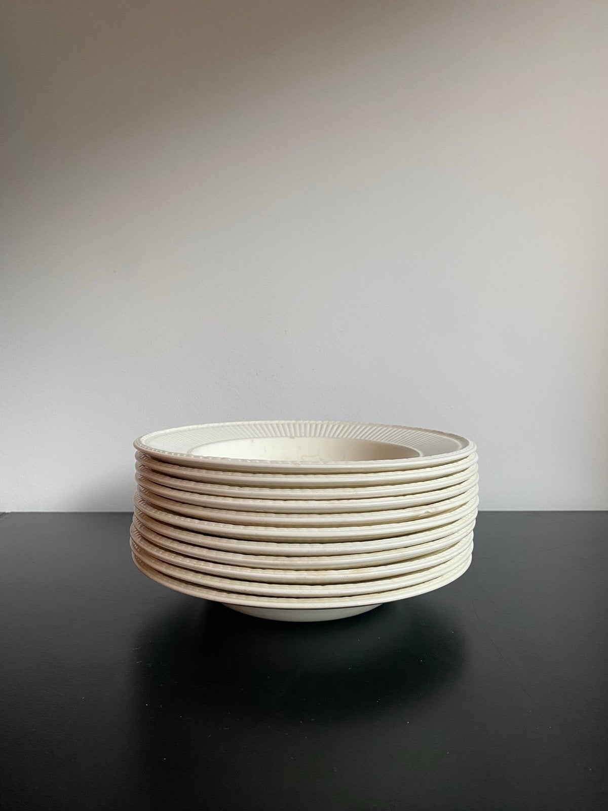 Wedgwood Edme diepe borden set van 11 - Ø 23cm, Ophalen, Gebruikt, Keramiek, Bord(en)