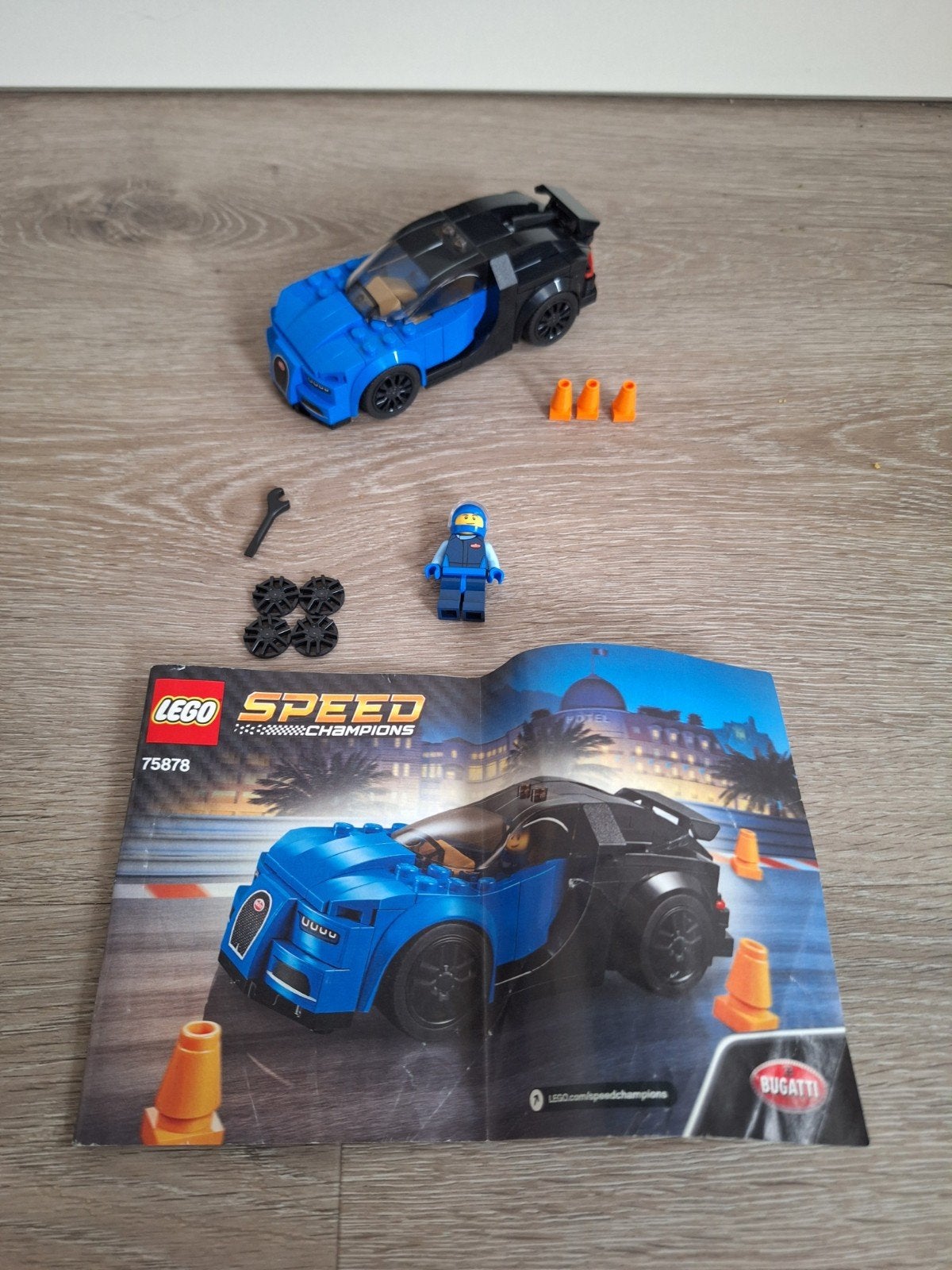 Lego speed champions 75878 - Bugatti, Gebruikt, Lego, Compleet, Complete set