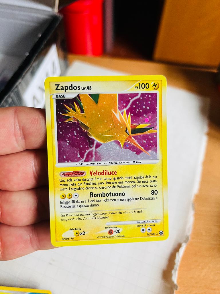 Zapdos 14/100 Holo Majestic Dawn Pokemon, Verzenden, Zo goed als nieuw, Losse kaart, Foil