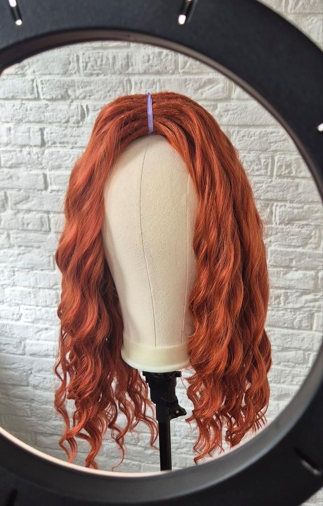 55 stuks borstelbare dreadlocks - rood nieuw dreads set, Sieraden, Tassen en Uiterlijk, Uiterlijk | Haarverzorging, Nieuw, Pruik of Haarverlenging