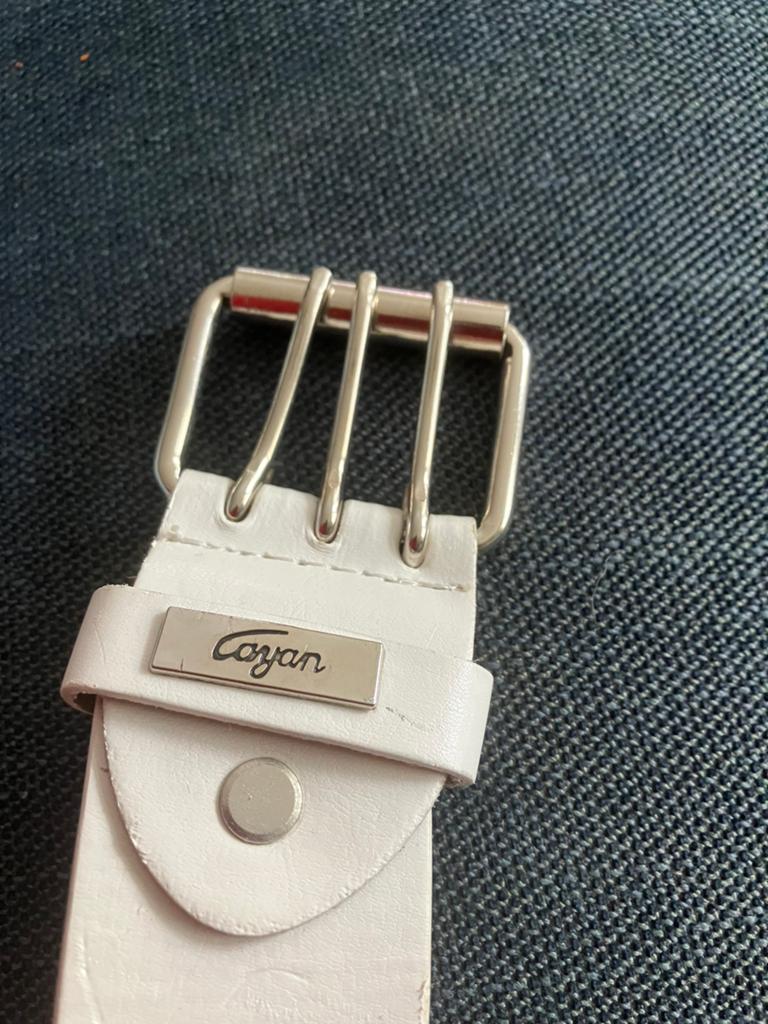 Riem/ 110 cm, Ophalen of Verzenden, Zo goed als nieuw, Wit, 100 cm of meer
