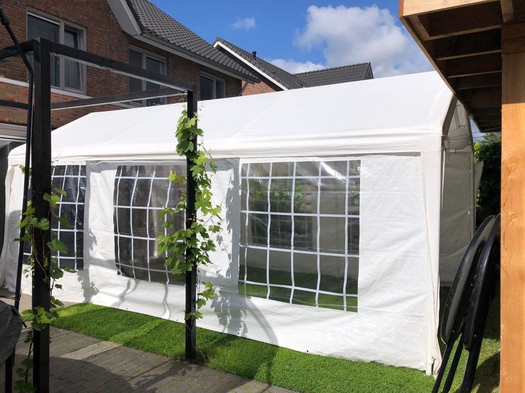 Partytent te huur 3x6 te huur/huren/verhuur, Tuin en Terras, Opvouwbaar, Partytent, Minder dan 4 meter, Zo goed als nieuw