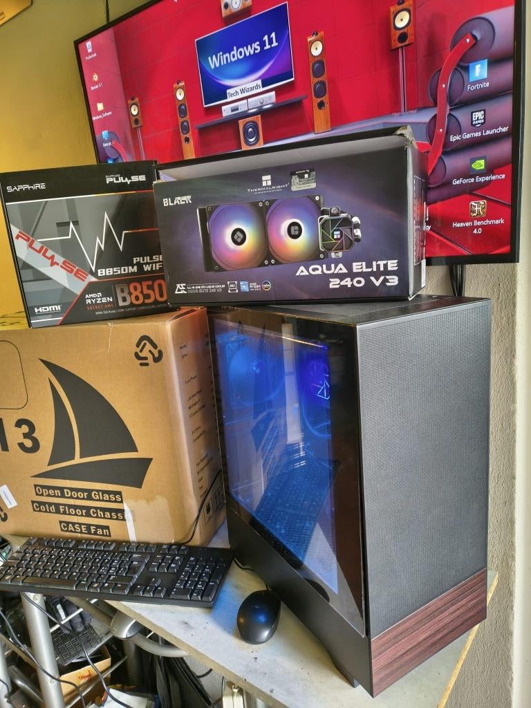 Nwe High End AMD Ryzen 7 7800X3D Game / Werk Allrounder PC, Nieuw, Ophalen of Verzenden, Gaming, 1 TB