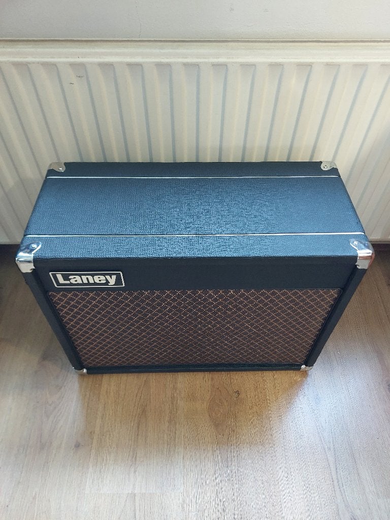 Laney G12H-55 Heritage Green speaker cabinet, Overige merken, Inclusief standaarden, Ophalen of Verzenden, Zo goed als nieuw