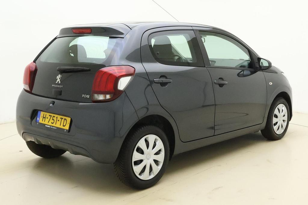 Peugeot 108 1.0 e-VTi Active | 5-Deurs | Airco | DAB+ | Elek, Stof, Gebruikt, 4 stoelen, Origineel Nederlands