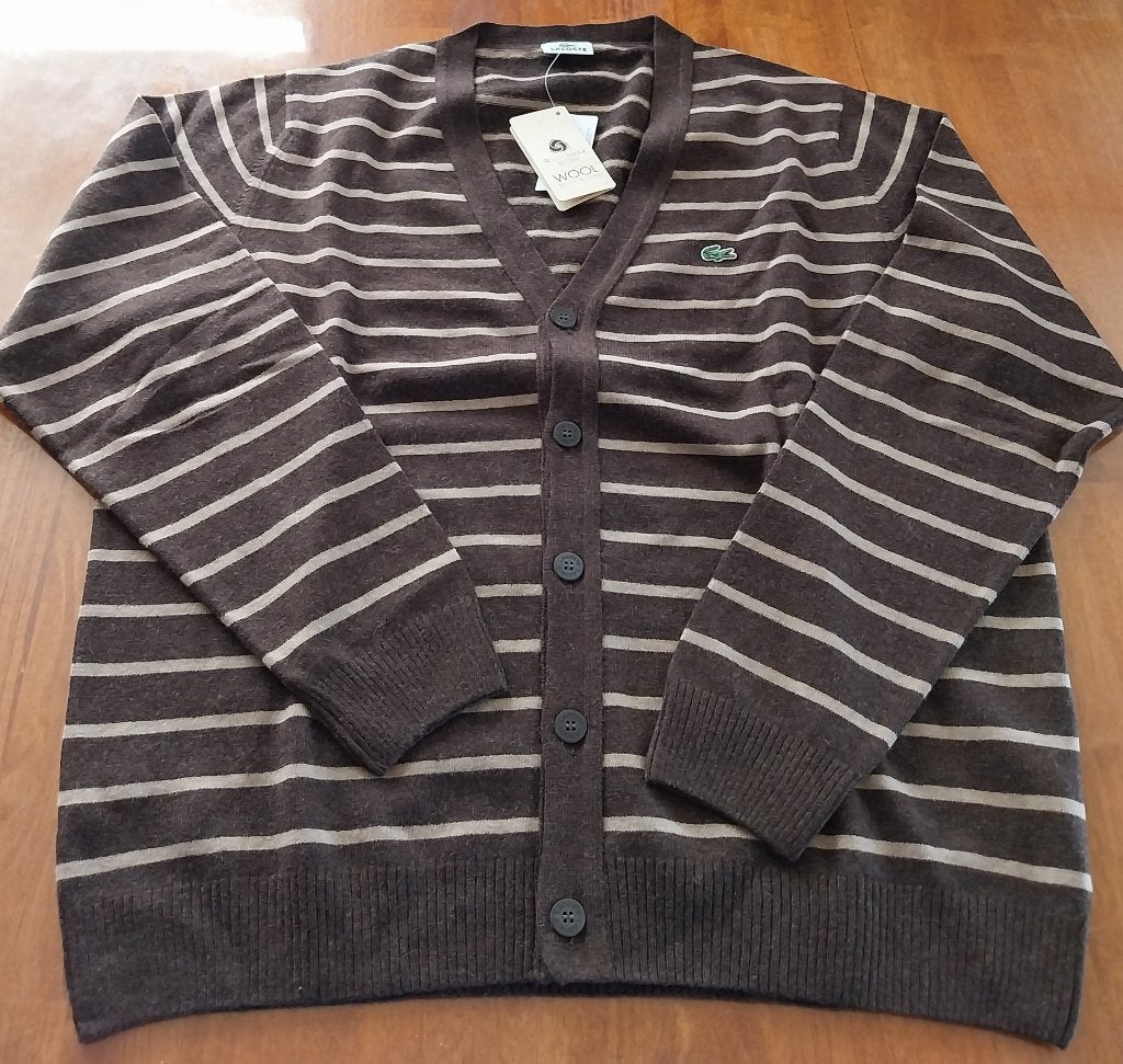Lacoste vest cardigan XL XXL, Ophalen of Verzenden, Nieuw, Overige maten, Bruin