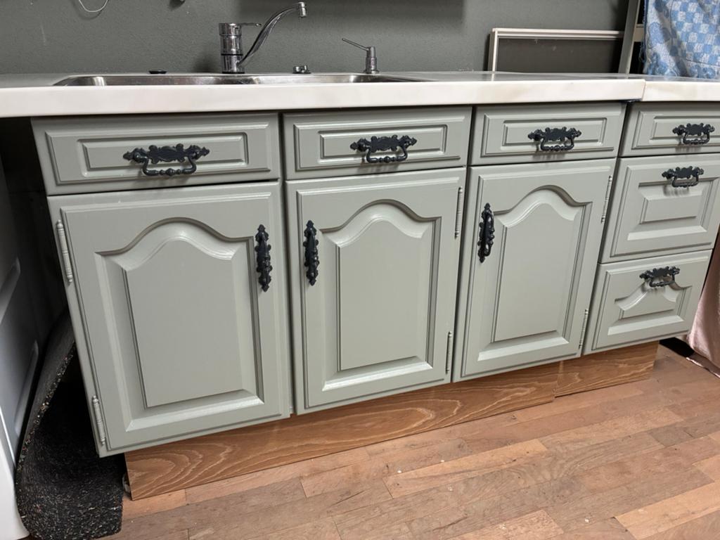 Keuken aanrecht met 2 spoelbakken, Huis en Inrichting, Keuken | Keukenelementen, Ophalen, Zo goed als nieuw, 25 tot 50 cm, Minder dan 100 cm