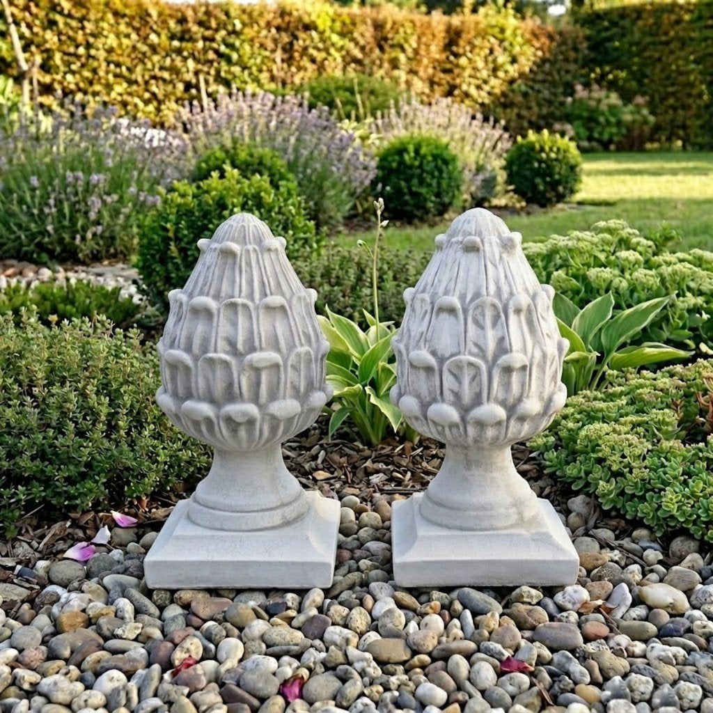 Artisjok dennenappel eikel pineapple fruit stapsteen, Ophalen, Nieuw, Beton, Overige typen