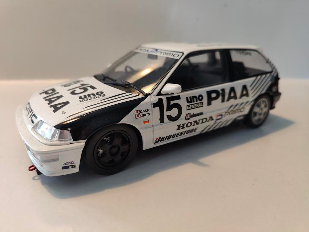 Honda Civic EF-3si PIAA 1991 Triple 9 1:18, Hobby en Vrije tijd, Modelauto's | 1:18, Ophalen of Verzenden