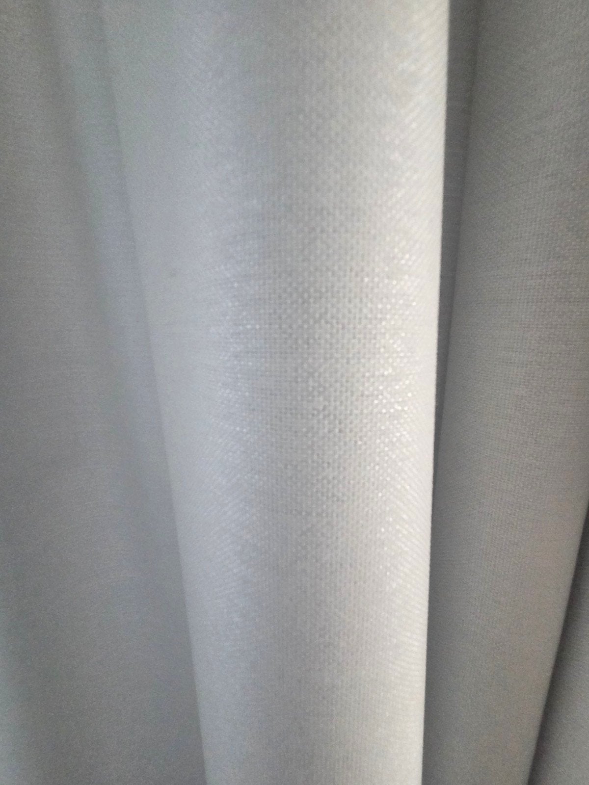 Luxe wit gordijn, subtiele shimmer, verduisterend, Ophalen, Verduisterend, Wit, Zo goed als nieuw