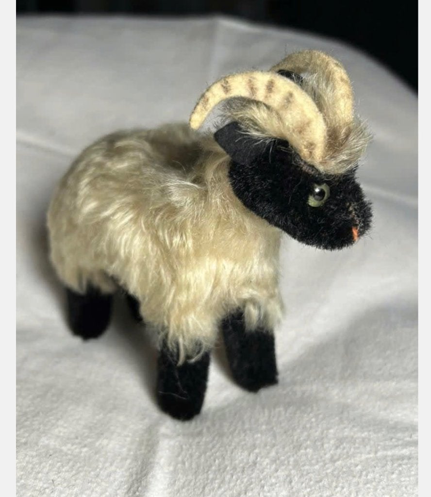 Vintage Steiff Snucki bergschaap knuffel ‘60-‘70 geen knop, Ophalen of Verzenden