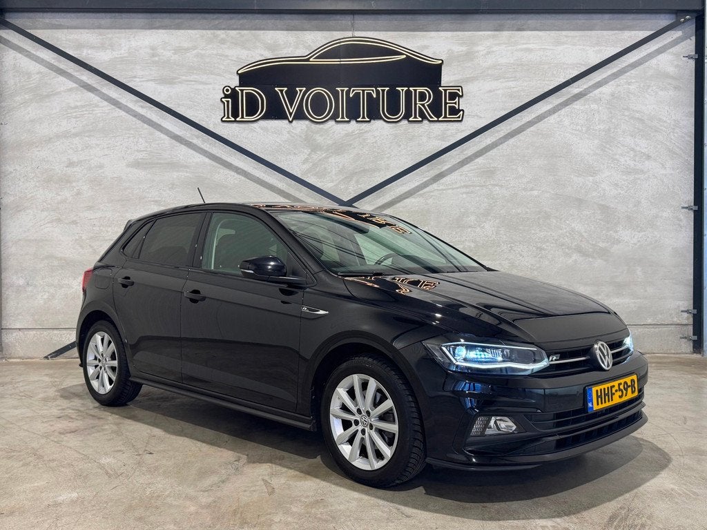 Volkswagen POLO 1.0 TSI Highline R-Line DSG 116 PK MOOIE UIT, Auto's, Volkswagen, 116 pk, Zwart, Bedrijf, 3 cilinders
