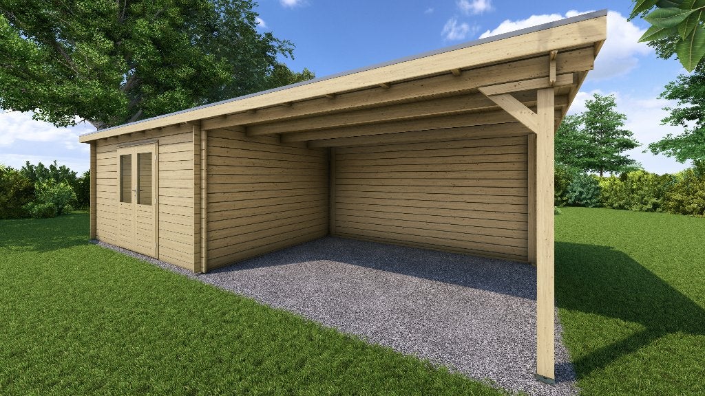 Fonteyn Basicline Lavendel met overkapping 800x300cm