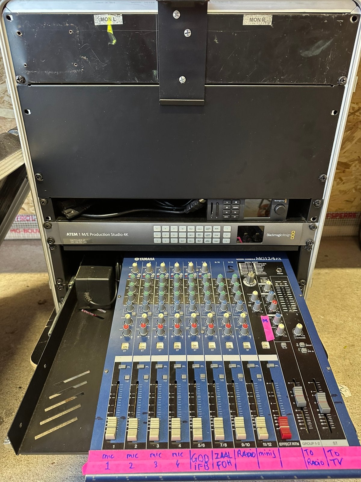 ATEM 4K regieset blackmagic design, Ophalen, Gebruikt