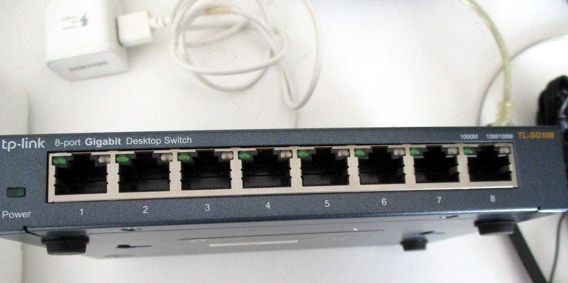 TP LINK 8 poort Desktop Gigabyte Switch TL-SG 108, Verzenden, Zo goed als nieuw