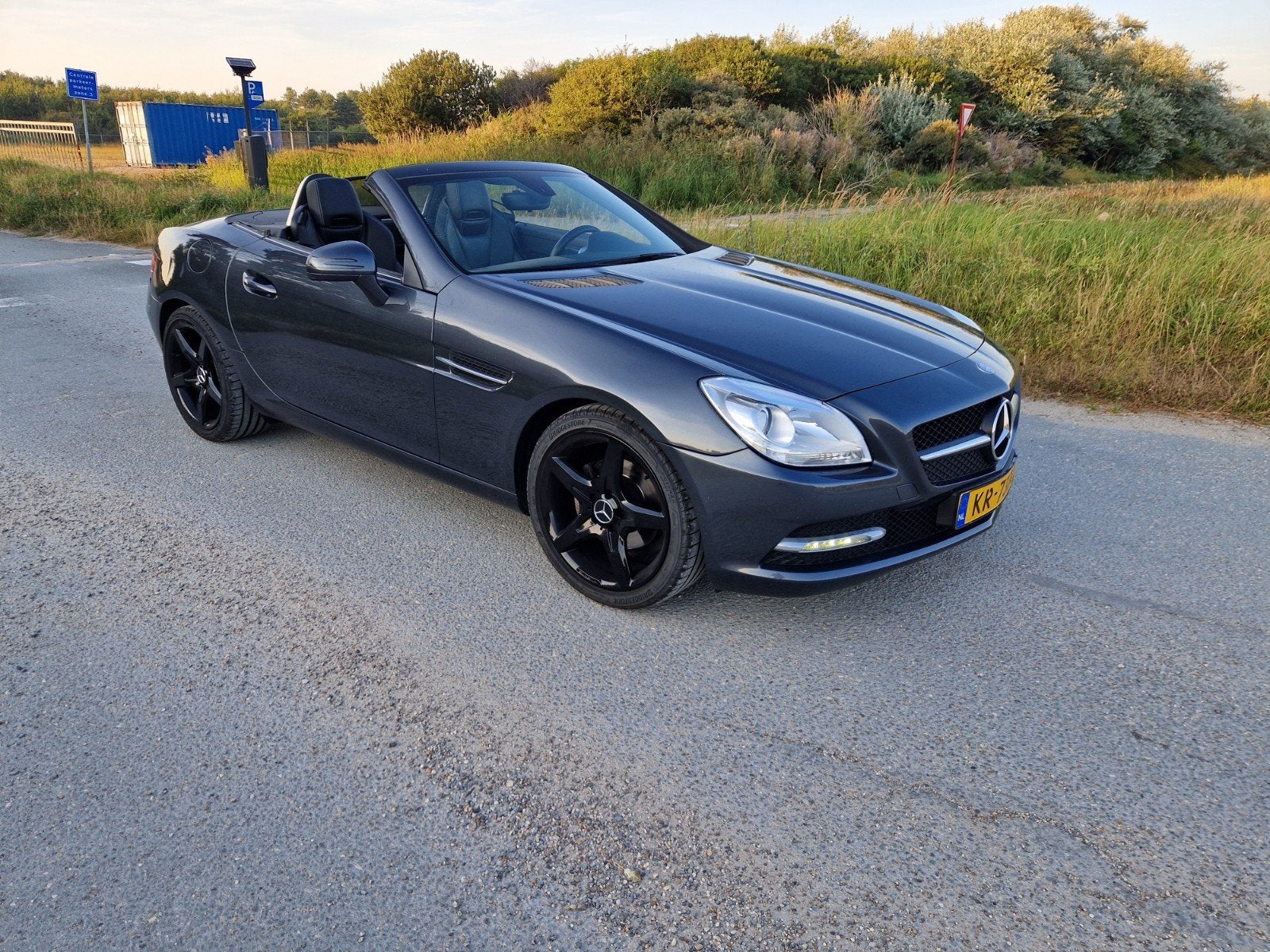 Mercedes-Benz SLK 200 Aut. 2013 Grijs, 1370 kg, 4 cilinders, Cabriolet, 1796 cc