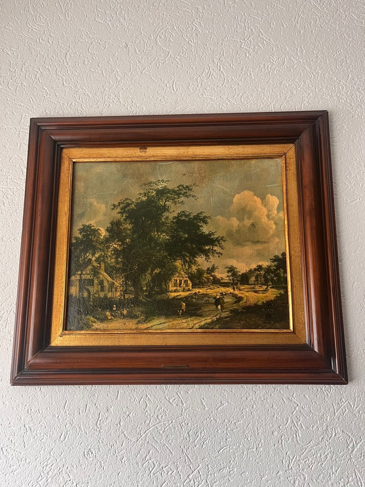 Oud Hollands Landschap Schilderij - M. Hobbema Stijl, Antiek en Kunst, Ophalen