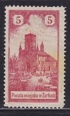 212 - Zarki (Polen) michel 2 ongestempeld , Stadsgezicht, Verzenden, Polen, Postfris