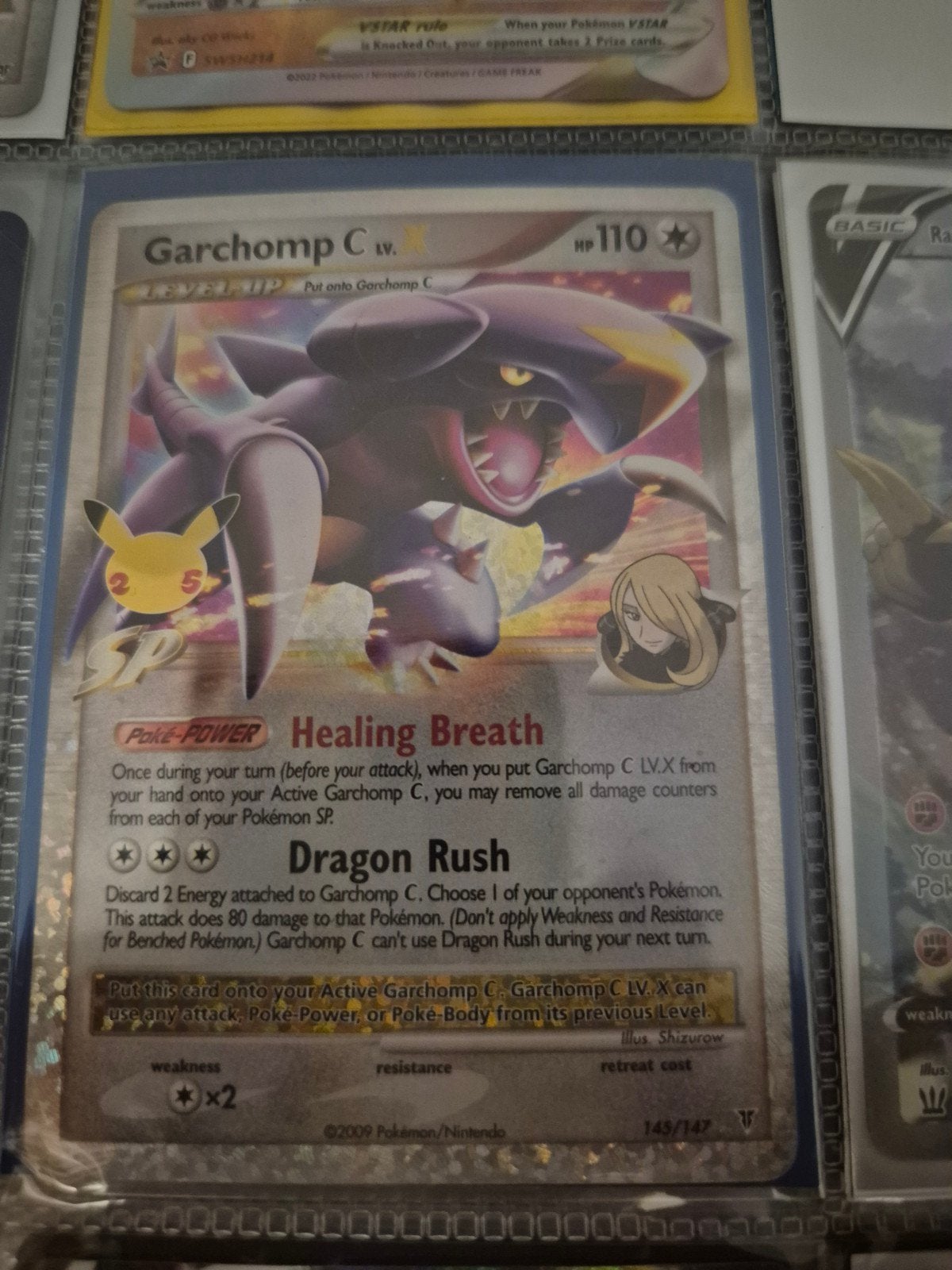 Garchomp Pokémon Kaart - Celebrations 25th Anniversar, Ophalen of Verzenden, Zo goed als nieuw, Losse kaart, Foil