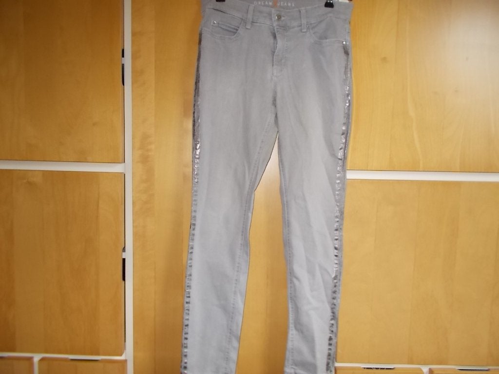 Lichtgrijze jeans van Mac Dream, maat 38, MAC, Ophalen of Verzenden, Zo goed als nieuw, W30 - W32 (confectie 38/40)