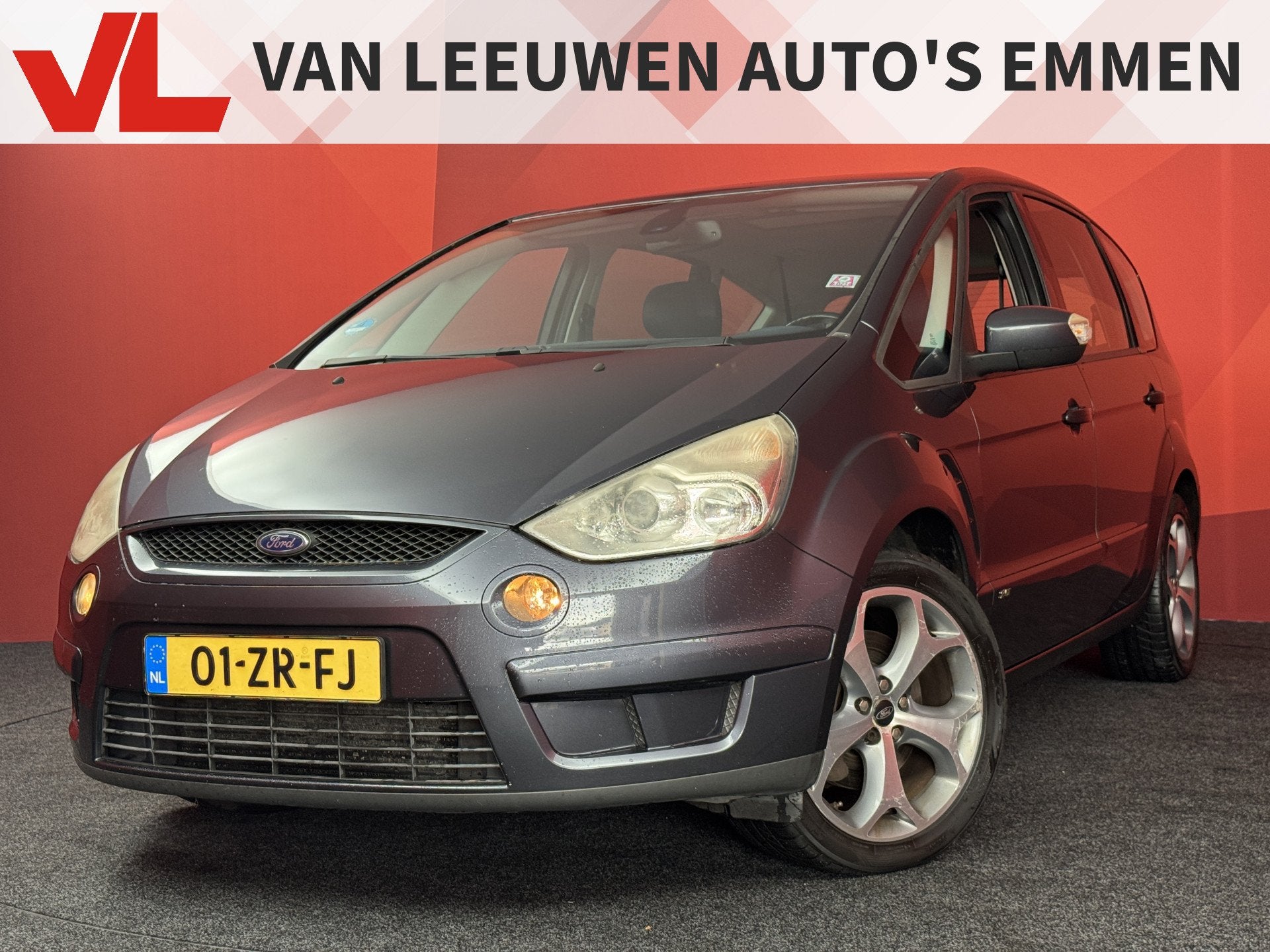 Ford S-Max 2.5-20V Turbo | Climate Control | Trekhaak | 220, Auto's, Voorwielaandrijving, Gebruikt, 1581 kg, Leder en Stof