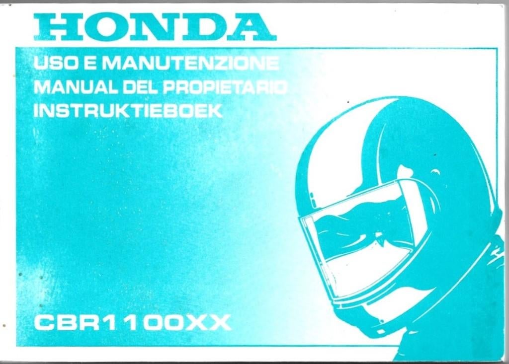 Honda CBR1100 xx Instructieboek handleiding (8045z), Motoren, Handleidingen en Instructieboekjes, Honda, Ophalen of Verzenden