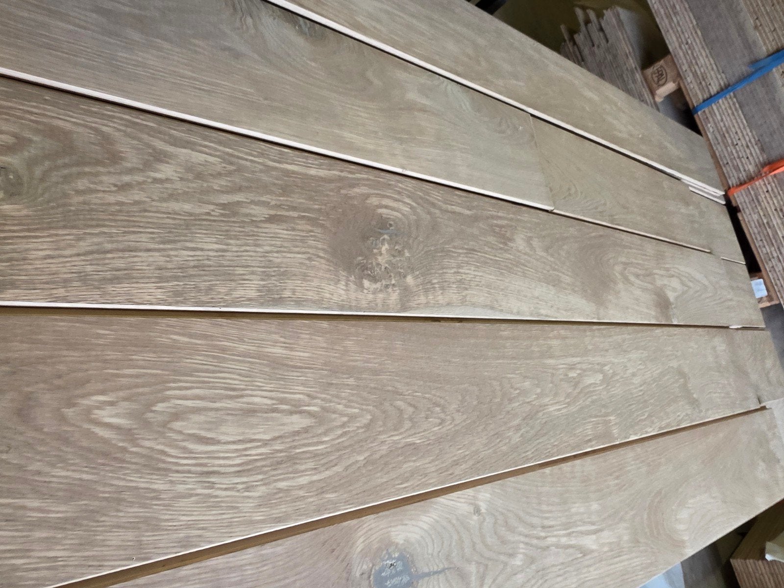 43M2 gerookt eiken multiplank #VERNIEUWD#, Gebruikt, 10 m² of meer, 10 tot 30 cm, Hout