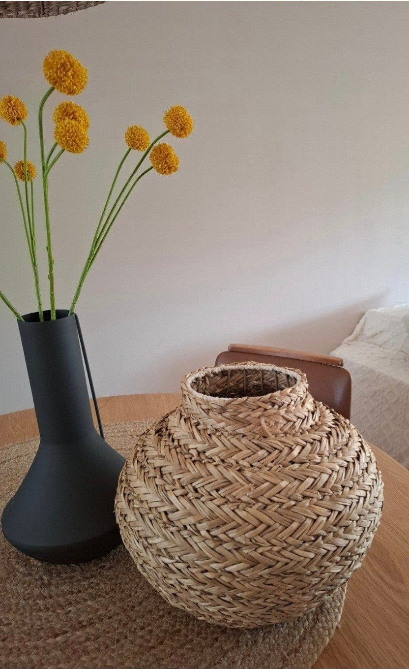 Rotan boho vaas, Ophalen