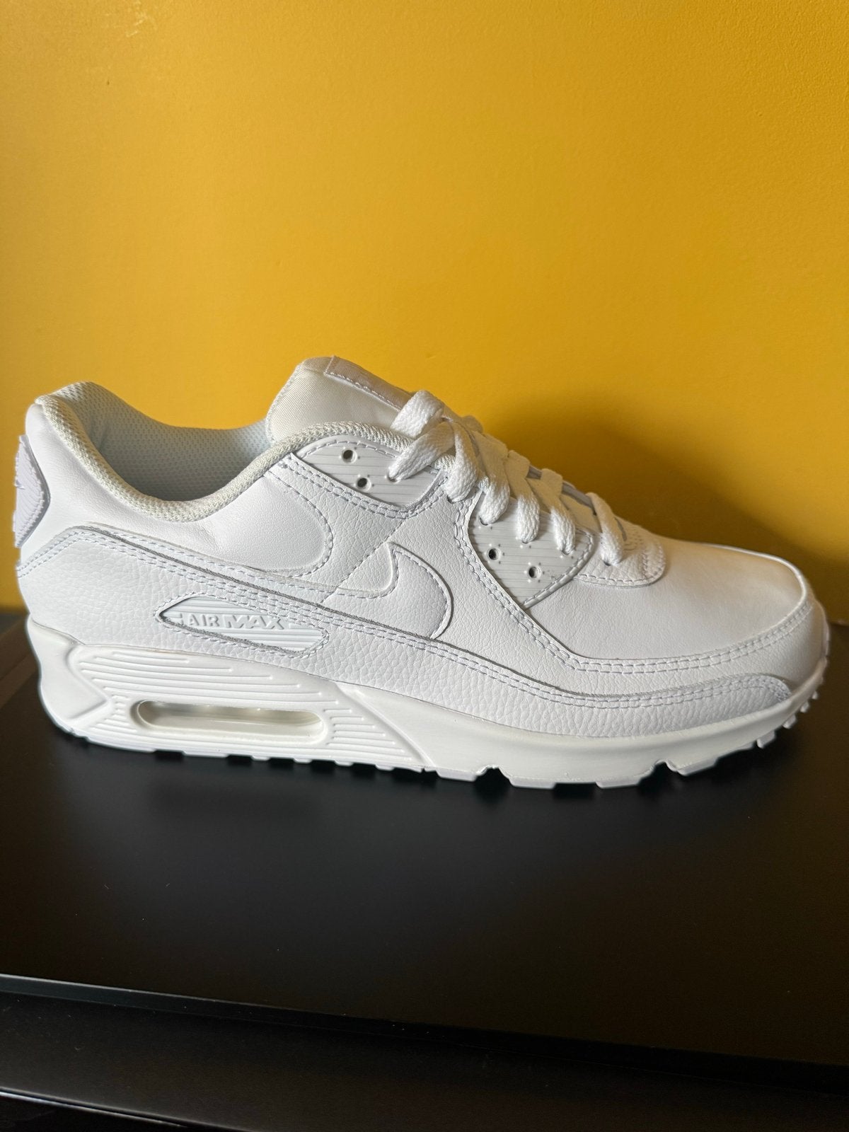 Nike Air Max 90 leer wit, Ophalen of Verzenden, Nieuw, Wit, Sneakers of Gympen