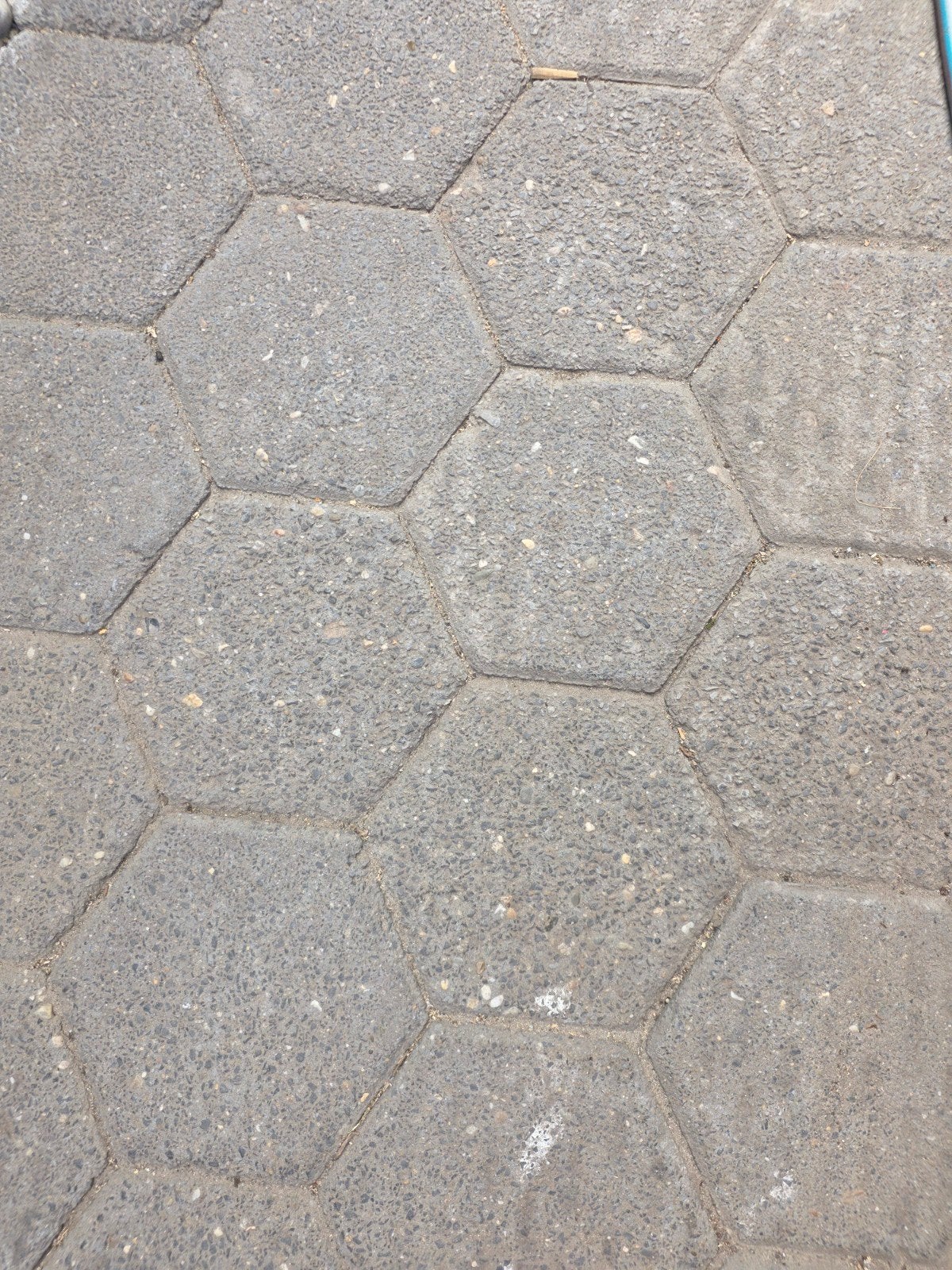 Zeshoekige betontegels - Gebruikt, Tuin en Terras, Ophalen, Gebruikt, Beton, Terrastegels