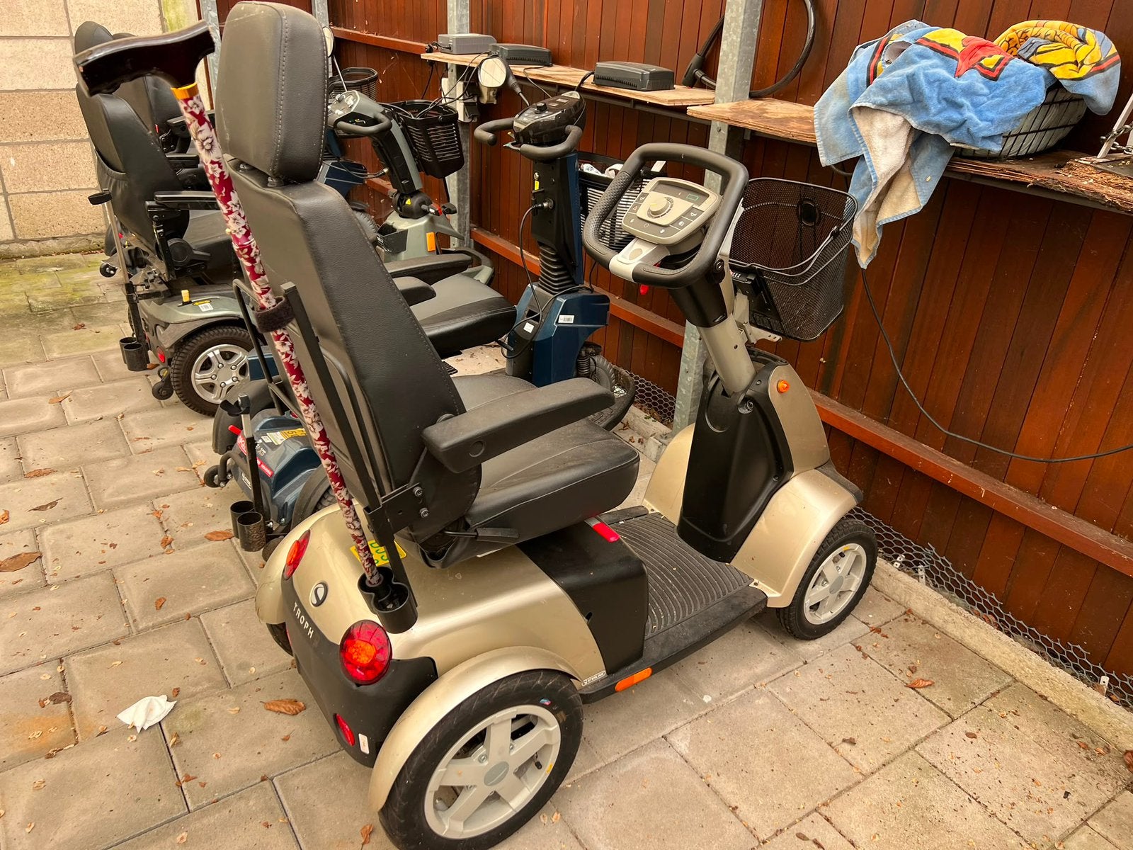 Sterling Trophy 4-wiel scootmobiel mag nu weg voor 1350, Ophalen of Verzenden, Gebruikt, Sterling