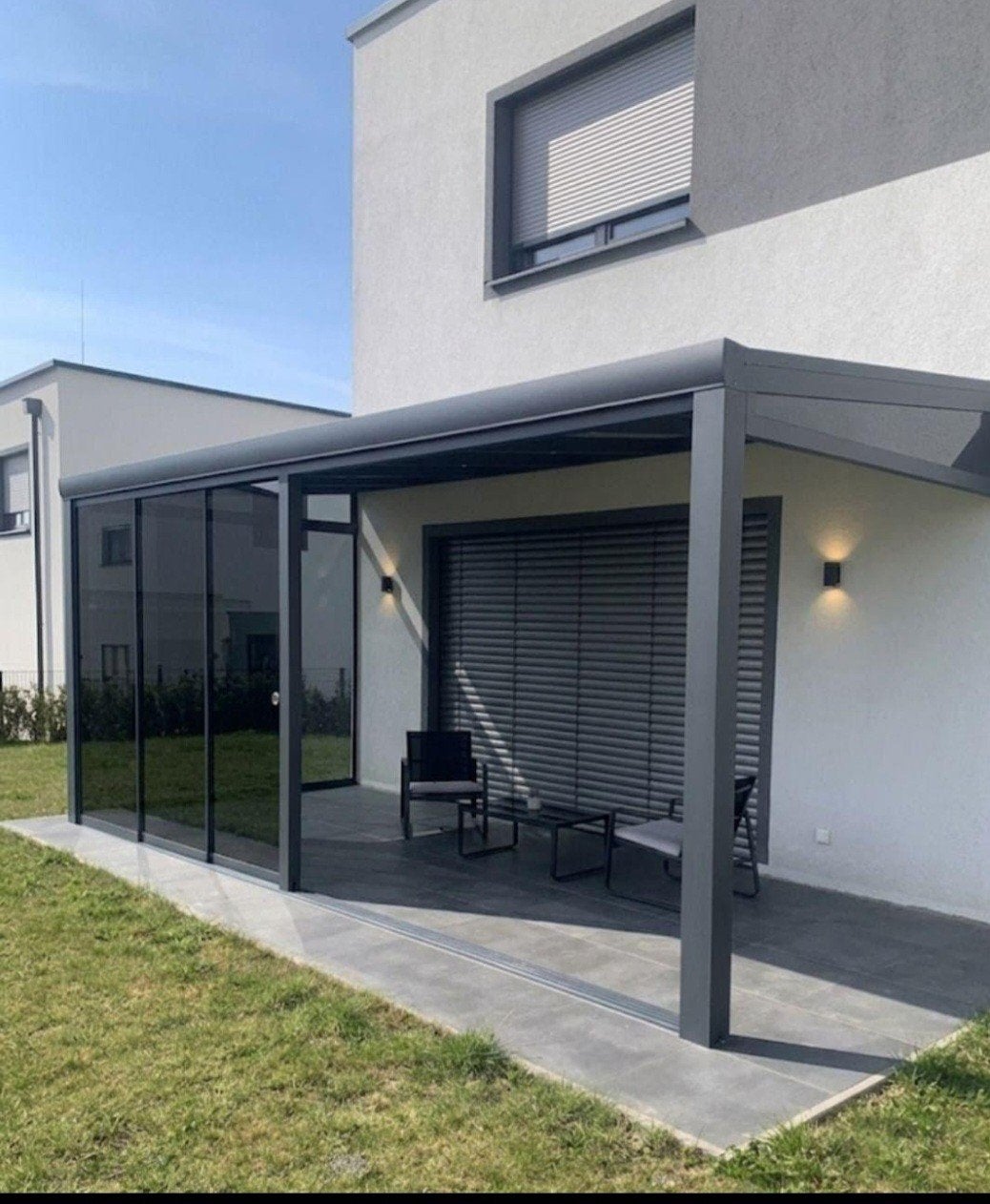 Luxe Veranda/Tuinkamer met Glazen Schuifwanden, Ophalen of Verzenden, Nieuw, Veranda