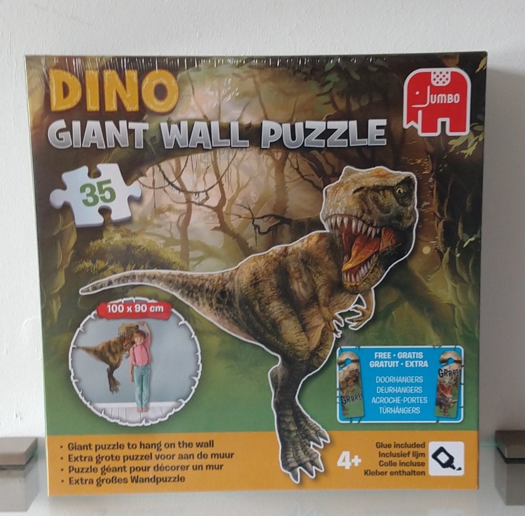 kinder puzzel, reuzen T-Rex Dino, volgnr 19, Ophalen of Verzenden, 10 tot 50 stukjes, Nieuw, 4 tot 6 jaar