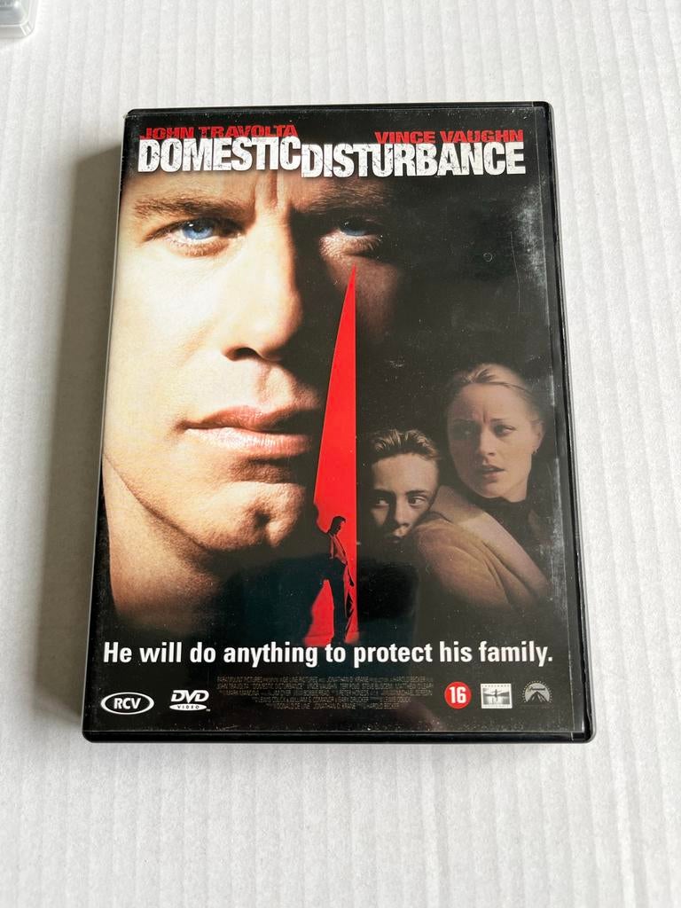Domestic Disturbance DVD - John Travolta Thriller, Vanaf 16 jaar, Ophalen of Verzenden, Gebruikt, Actiethriller