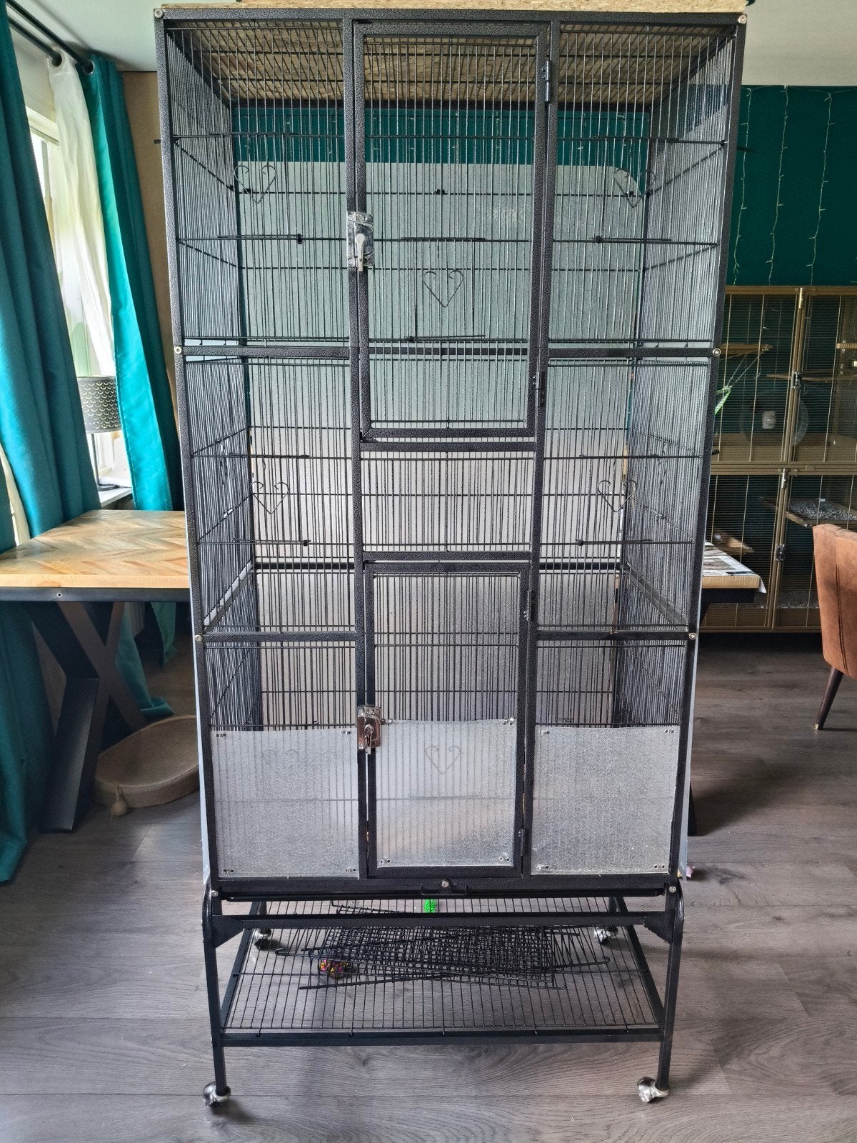 Kooi voor vogels, ratten, fretten 77x46,5x175,5 cm, Ophalen, Metaal, Vogelkooi